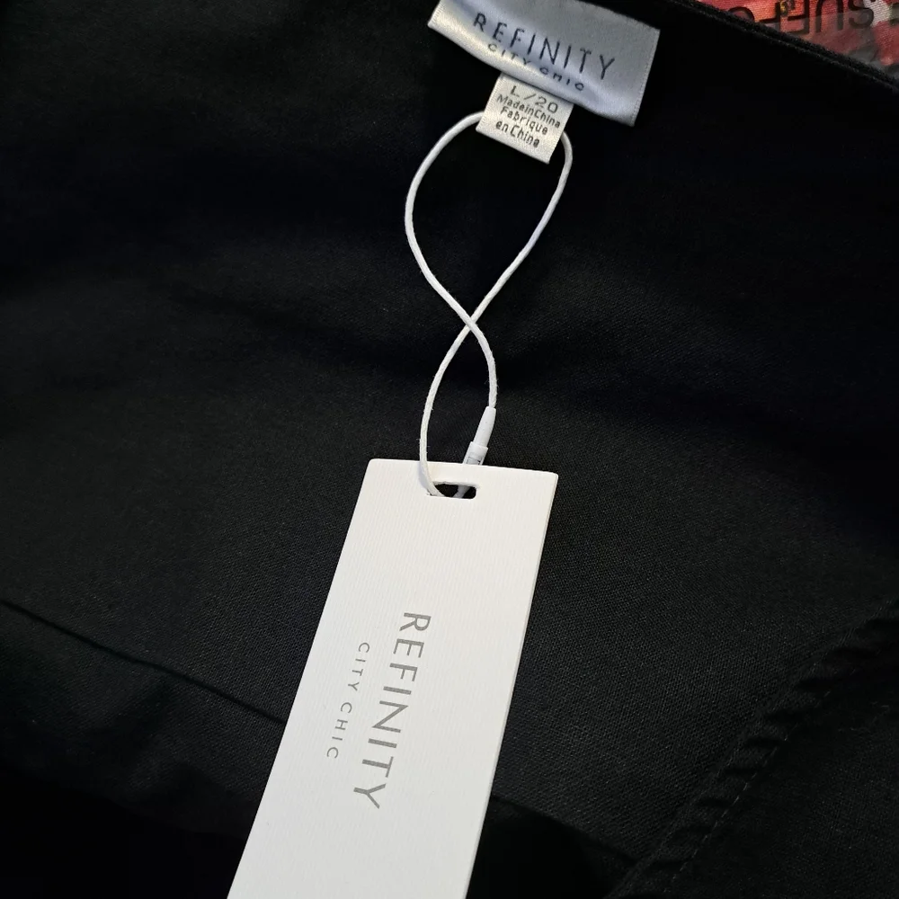 NWT REFINITY X CITY CHIC WRAP BLOUSE_5